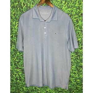 Vineyard Vines Men’s Light Blue Polo Golf Lightweight Short Sleeve Shirt Large